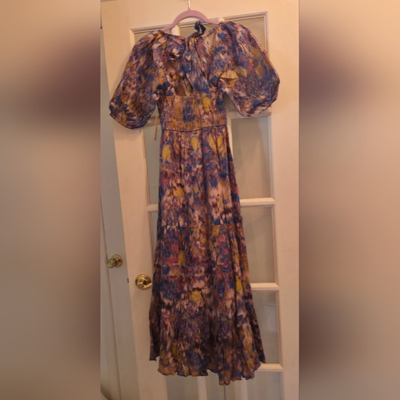 Cleobella Artistic Keely Smocked Midi Dress - Picture 4 of 8